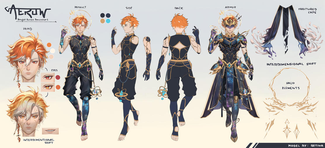 Vtuber Model - $600 (with Character Sheet, No Rig)
