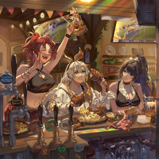 Splash Art/Group Illustration - $300 + $100 for complex backgrounds (optional)